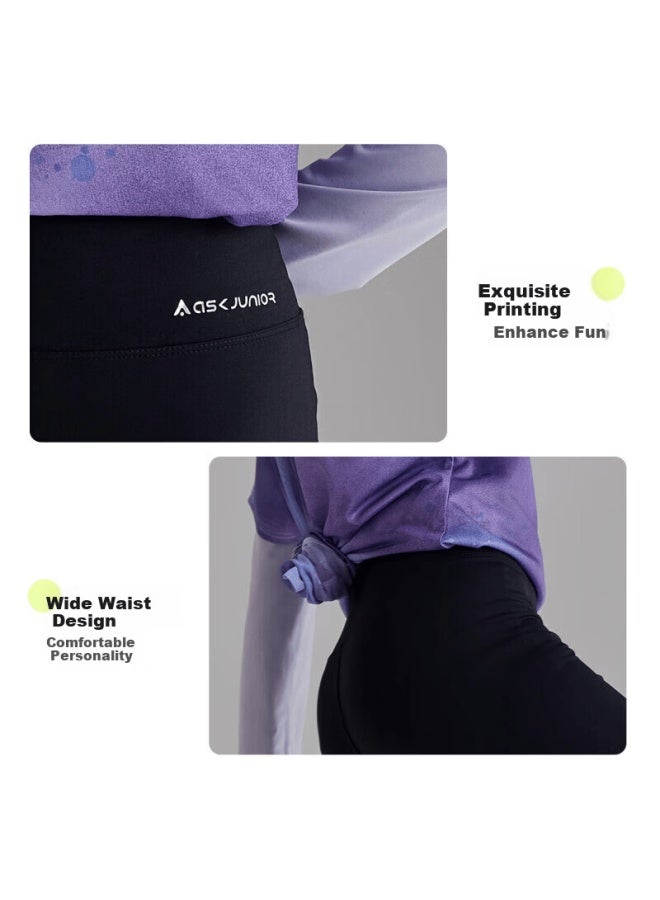 Ask Junior Kids Pants Spring Girls Cooling Shark Pants Casual Running Sports Cycling Pants Dark Gray 150 - Image 5