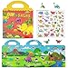Yowlieu Reusable Sticker Books for Kids Travel Removable Toddler Dinosaur Sticker Books for 3 4 5 Year Old Girls Boys Birthday Gifts Educational Learning Toys - Image 3