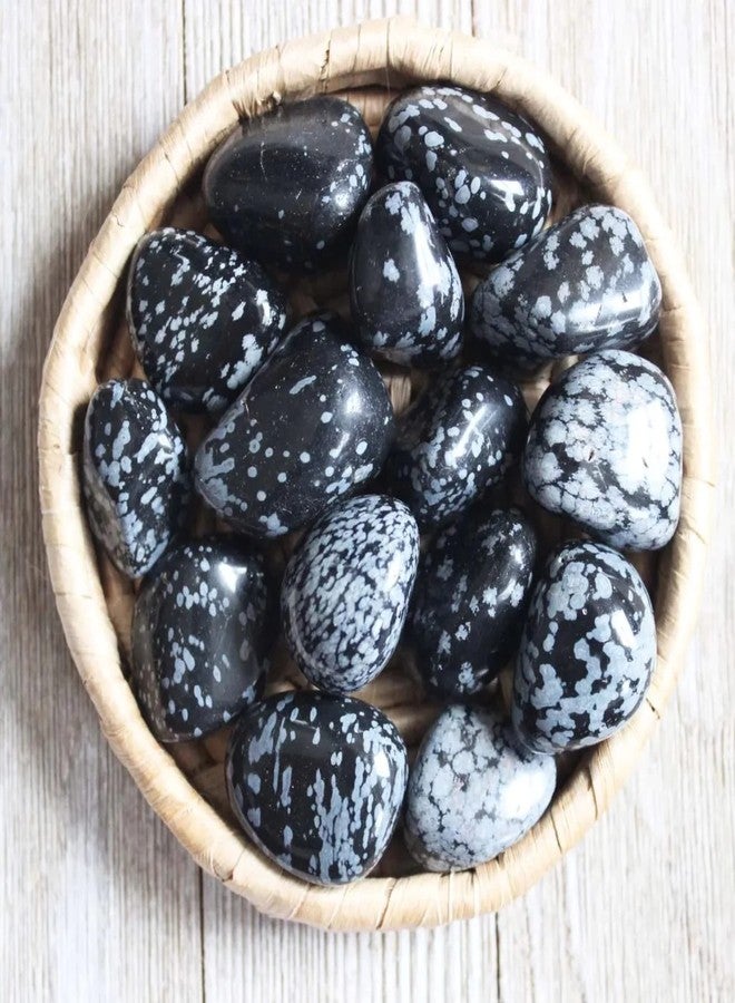 Ekdant Snowflake Obsidian Tumble Stone Single pc - Image 5