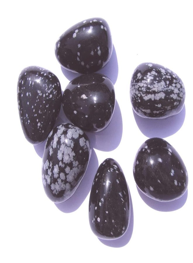Ekdant Snowflake Obsidian Tumble Stone Single pc - Image 1