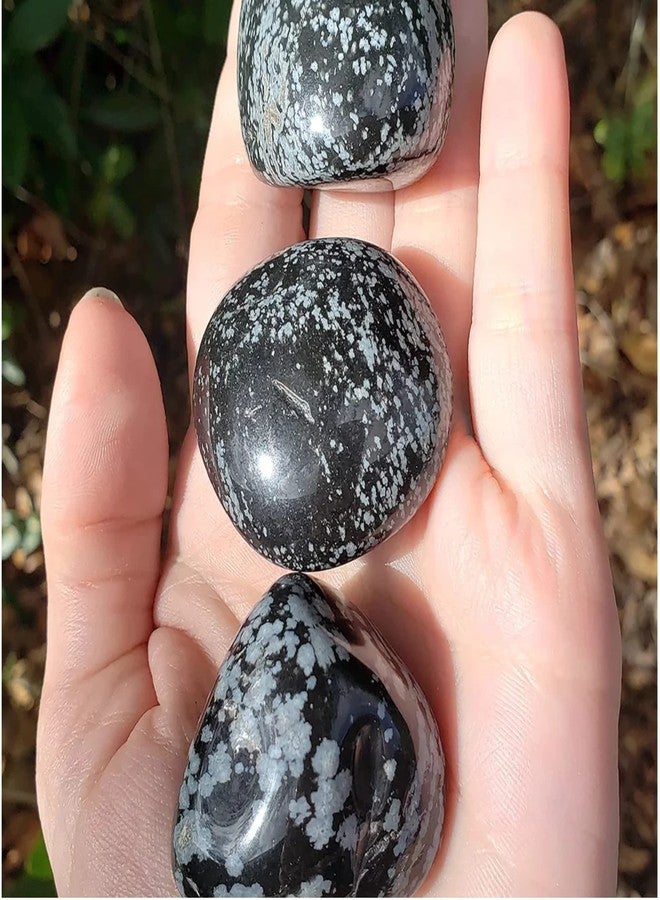 Ekdant Snowflake Obsidian Tumble Stone Single pc - Image 4