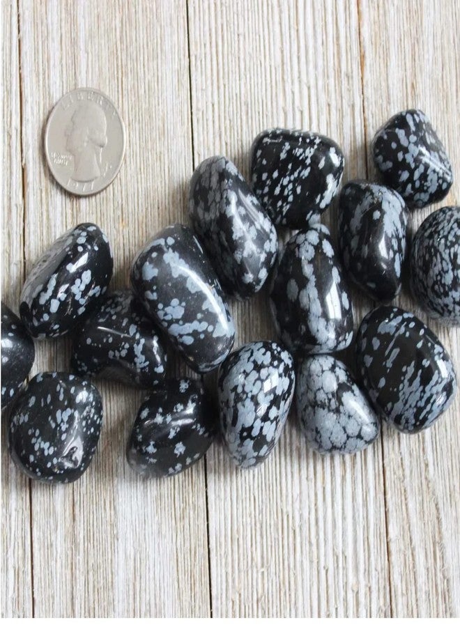 Ekdant Snowflake Obsidian Tumble Stone Single pc - Image 3