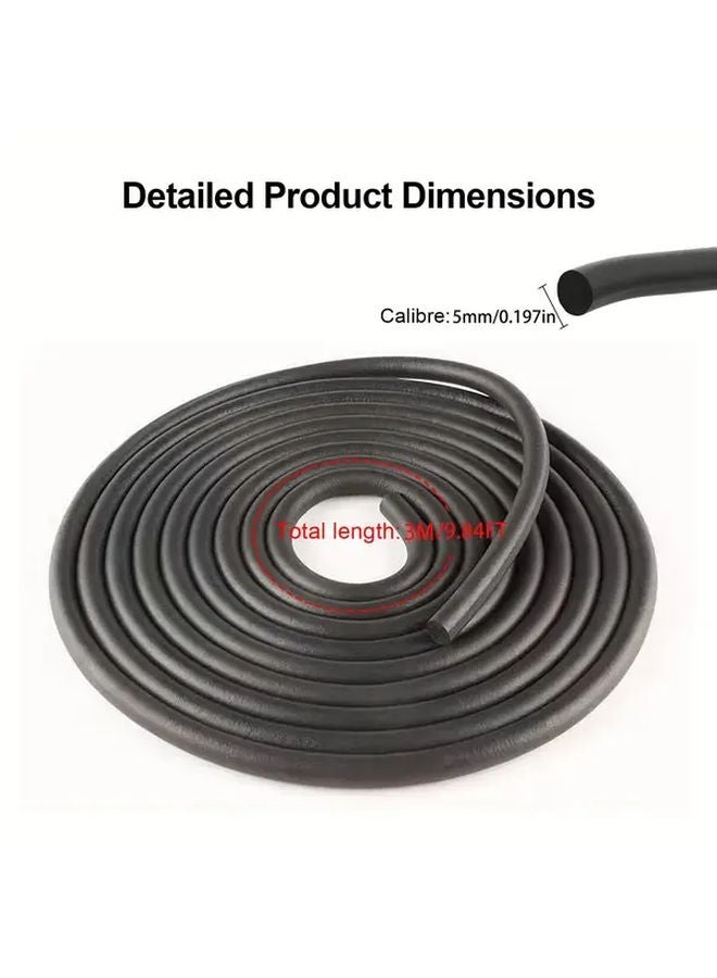 3M EPDM Seam Tape 5mm Black Foam Rubber Sealant For Concrete Cracks And Gaps - Image 4