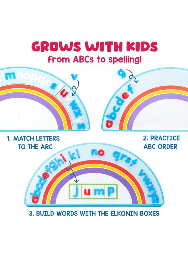 Educational Insights ABC Arc Mat AlphaMagnets® Small Group Set - Alphabet Puzzles for Kids, Letter Learning Kit, Preschool Classroom Must Haves, Magnetic Blocks, Fine Motor Toys for Toddlers Ages 3-5 - Image 3