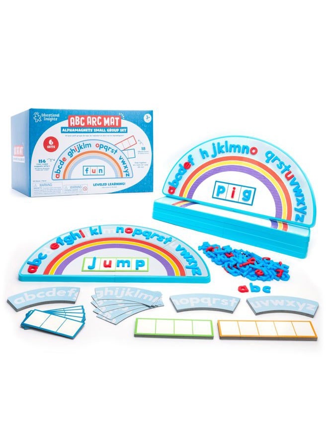 Educational Insights ABC Arc Mat AlphaMagnets® Small Group Set - Alphabet Puzzles for Kids, Letter Learning Kit, Preschool Classroom Must Haves, Magnetic Blocks, Fine Motor Toys for Toddlers Ages 3-5 - Image 1