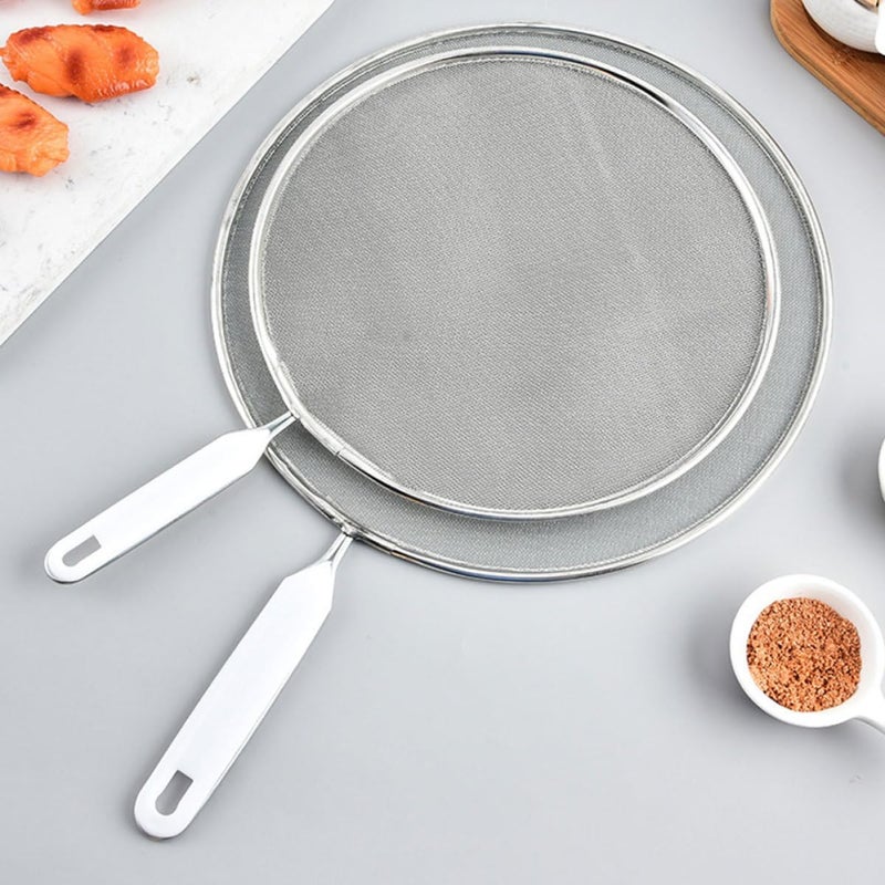 Stainless Steel Splatter Guard 29cm Mesh Grease Splatter Screen for Frying Pan Cooking Pot Cover Oil Splash Protector for Kitchen Stove - Image 5