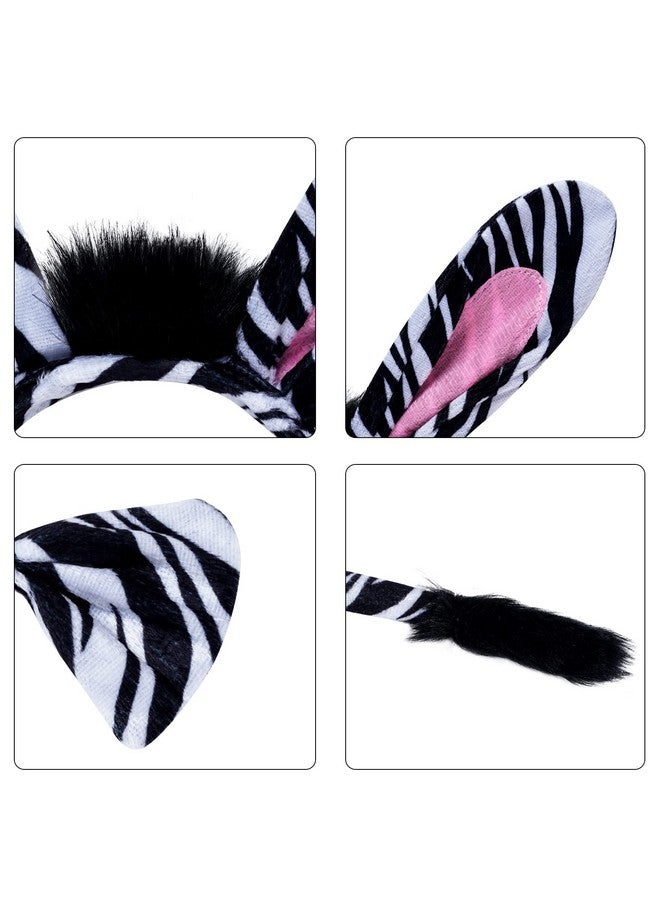 Marrywindix Black Zebra Costume Tutu Set Animal Fancy Dress Costume Kit Halloween Party Dress Up Accessories - Image 4
