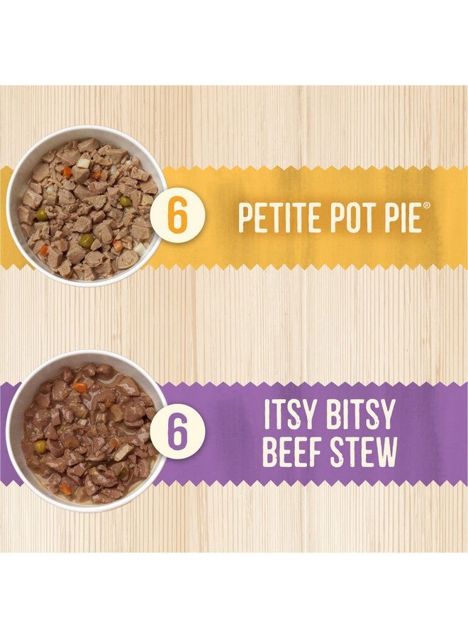 ميريك مجموعة متنوعة من طعام الكلاب الصغيرة الرطب الطبيعي الناعم من Merrick Lil' Plates Grain Free Dinner Duos، لحم بقري ودجاج - (عبوة واحدة) 2.6 رطل - Image 5