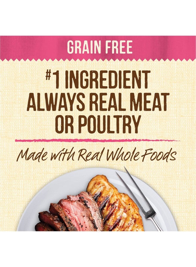 ميريك مجموعة متنوعة من طعام الكلاب الصغيرة الرطب الطبيعي الناعم من Merrick Lil' Plates Grain Free Dinner Duos، لحم بقري ودجاج - (عبوة واحدة) 2.6 رطل - Image 3