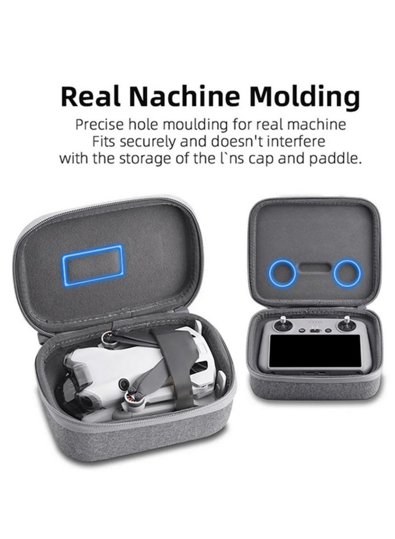 Carrying Case for DJI Mini 4 Pro Drone with Carabiners Body Storage Bag RC 2 Controller Travel Bag Hard EVA Protective Case Drone Accessories Includes Body Bag and RC2 Remote Control Bag  - Image 4