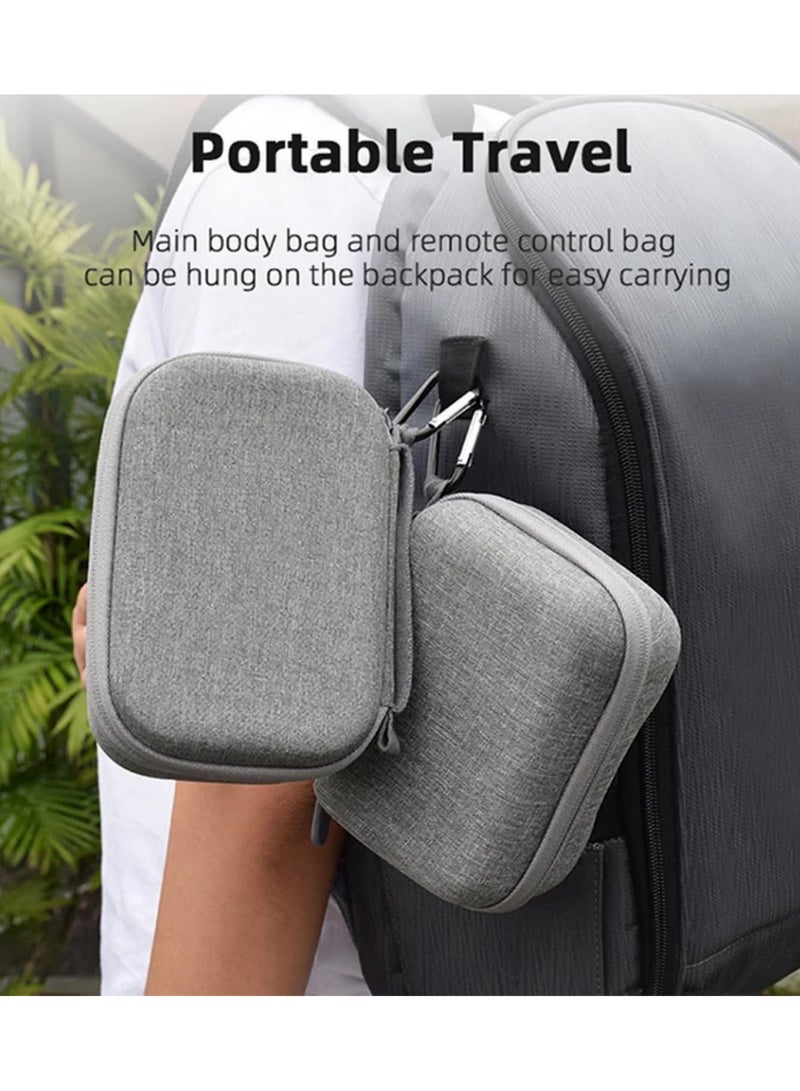 Carrying Case for DJI Mini 4 Pro Drone with Carabiners Body Storage Bag RC 2 Controller Travel Bag Hard EVA Protective Case Drone Accessories Includes Body Bag and RC2 Remote Control Bag  - Image 5