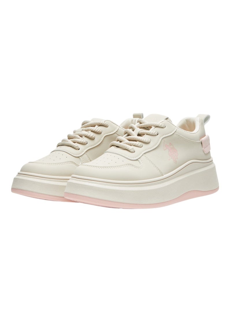 U.S. Polo Assn. Women's Off White Sneakers - Bold Rugged Style with Durable Sole for Outdoor Wear  - Image 2