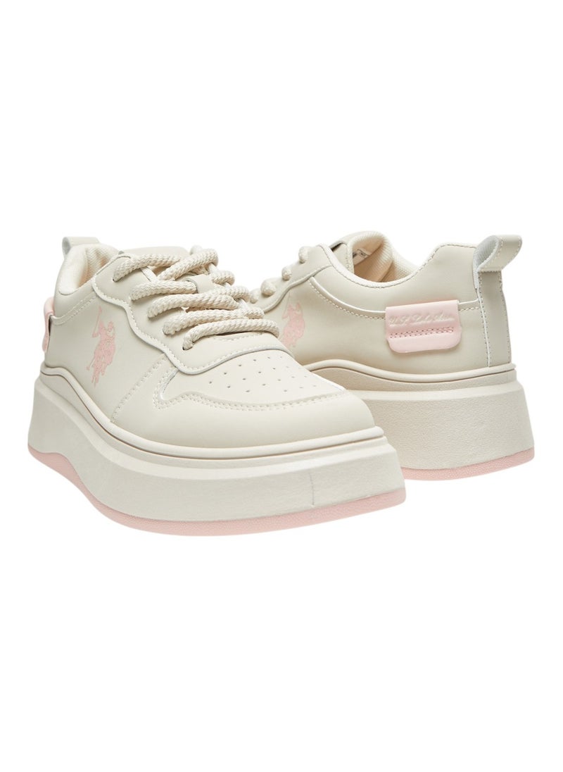 U.S. Polo Assn. Women's Off White Sneakers - Bold Rugged Style with Durable Sole for Outdoor Wear  - Image 5