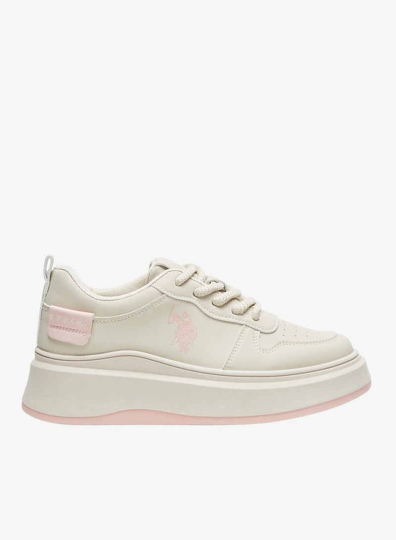 U.S. Polo Assn. Women's Off White Sneakers - Bold Rugged Style Shoes with Durable Sole for Outdoor Wear - Image 2