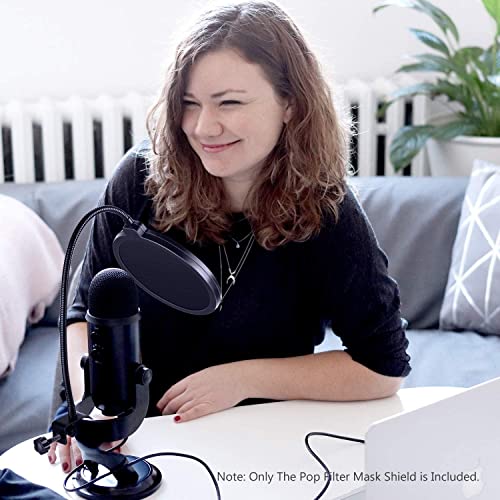 Audio Array AA-03 Double Layer Professional Pop Filter | Flexible 360° Free Angle Adjustable, Durable Windshield | Metal Gooseneck Stabilizing Arm Holder with 32cm Arm Length | Suitable for Recording. - Image 4
