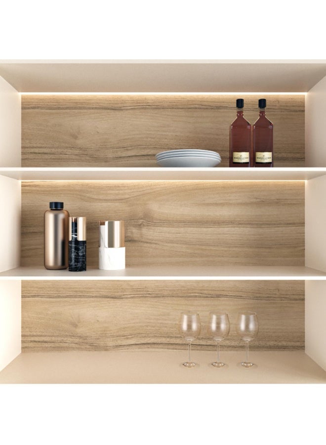 Natural Wood Grain Peel and Stick Wallpaper 15.7 W x 393 L - Self-Adhesive Removable Contact Paper for Cabinets, Furniture & Countertops - Waterproof Vinyl Film for Rental Home Decor, Drawer Liner - Image 5