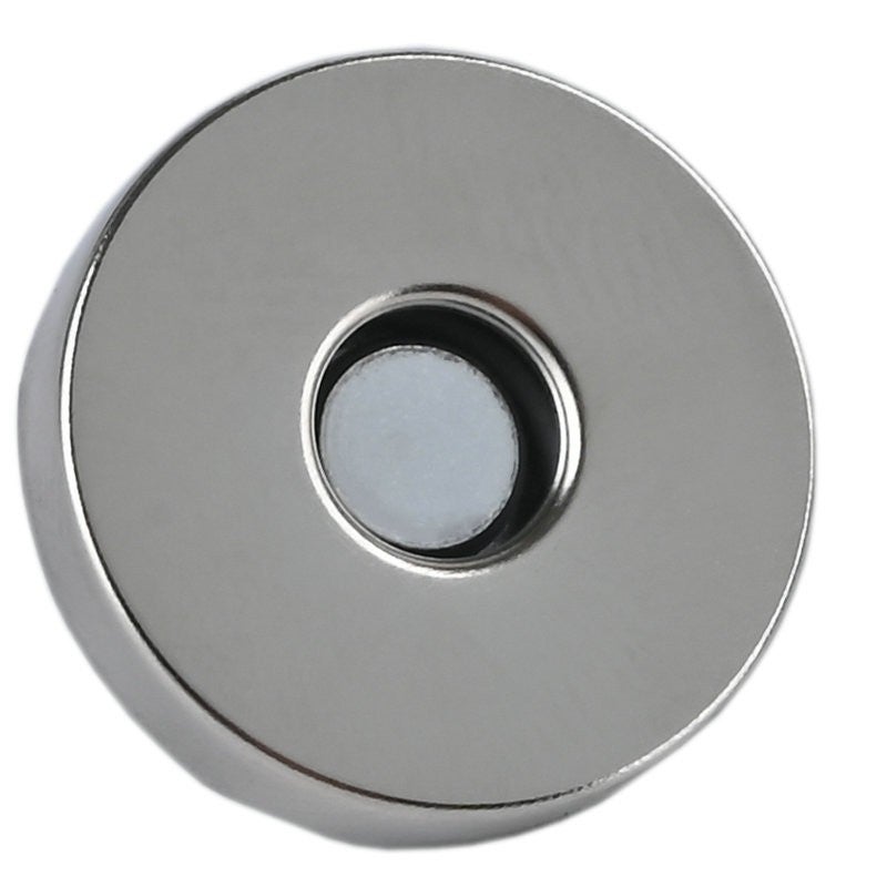 DINGPAI in stock wholesale bag clothing No. 18 double prong magnetic buckle nail-free magnetic buckle silver white seam-free magnetic buckle - Image 3