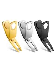 SYOSI Magnetic Golf Divot Tool Set, 3-in-1 Golf Repair Tool with Magnetic Ball Marker, Essential Golf Accessories & Gift for Men, 3 pcs  - Image 1