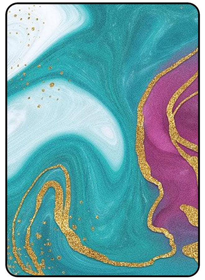 EYE CATCH Protective Case Cover For Samsung Galaxy Tab A9 Plus Green & Pink Marble Texture - Image 1