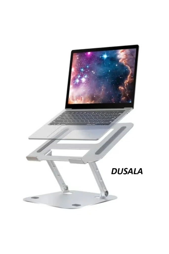 دوسالا حامل لابتوب قابل للتعديل من عدة زوايا – حامل لابتوب مريح من الألمنيوم مع تصميم جيد التهوية وحرارة ممتصة، قابل للطي ومحمول – حامل لابتوب عالمي لأجهزة ماك بوك، ديل، إتش بي، لينوفو وجميع أجهزة اللابتوب من 10 إلى 17 بوصة – دعم مكتبي أنيق ومستقر. - Image 1