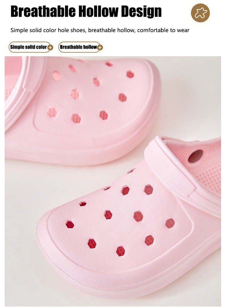 VUCATIN Unisex-Adult Garden Shoes Clogs Slip on Children Sandals Water Shoes for Indoor Outdoor Slides (Pink) - Image 5