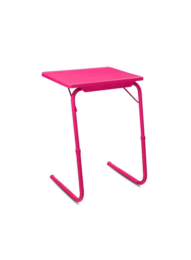 TABLE MAGIC Alloy Steel-Laptop Table Mat Finish,Lapdesk,Multipurpose Table,Utility Table,Height Adjustable Table,Work At Home Table,Study Table,Kids Study Table(Table Magic Hot Pink,Large),53 Cm - Image 1