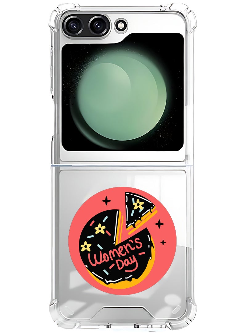 Theodor Magnetic Case for Samsung Galaxy Z Flip 6 Compatible with MagSafe Wireless Charging, Shockproof Phone Bumper Cover Womens day - Image 1