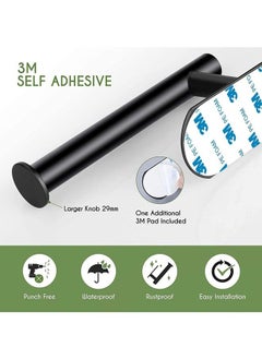 Toilet Paper Holder Self Adhesive Bathroom Paper Towel Roll Holder Wall Mount, SUS 304 Stainless Steel(Black-2pcs) - pzsku/Z00CD278FBD23C496E7E5Z/45/_/1682473222/4ec43910-e686-4c65-9da6-69756f5bc764