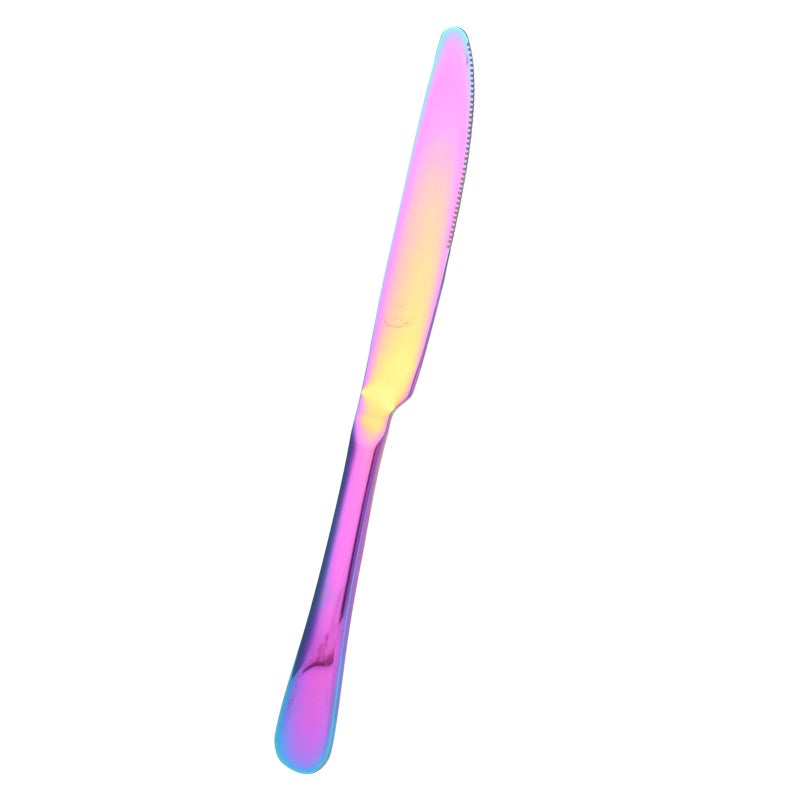 Rainbow Color Stainless Steel Knife - Rust Resistant Eco Friendly Kitchen Utensil for Home Restaurant Wedding Catering Parties - Image 5