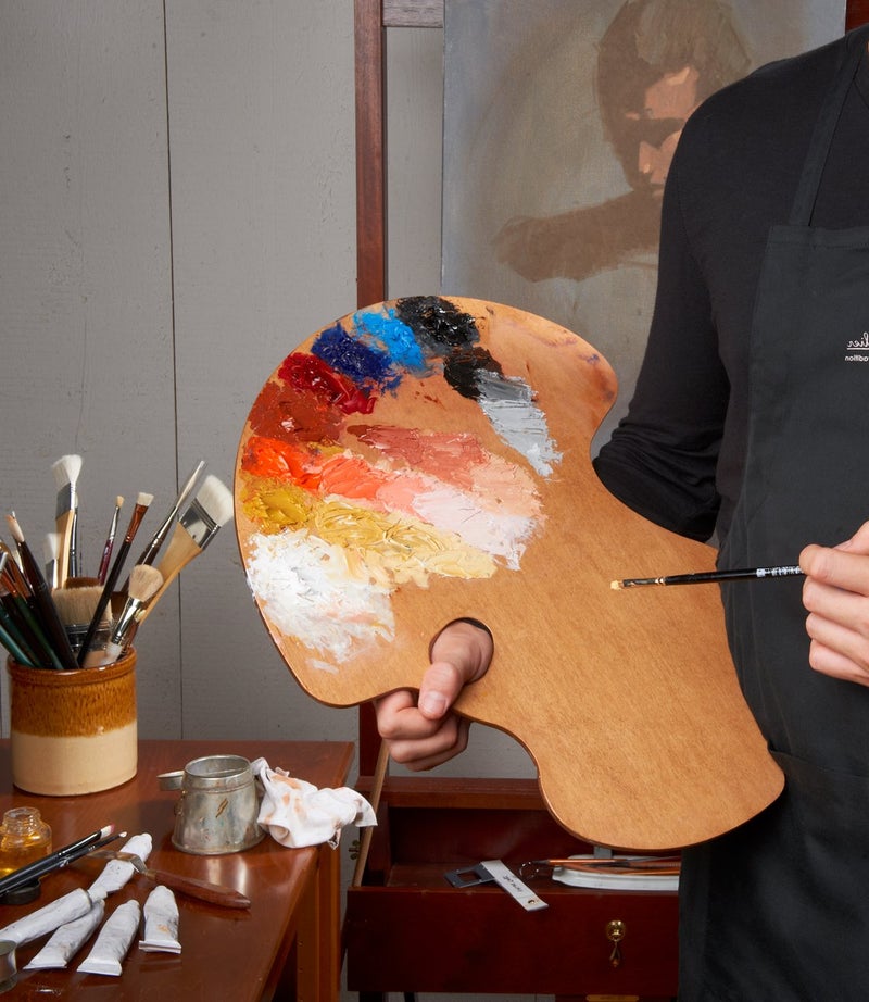 New Wave Art Palette Expressionist Confidant Held in Right Hand - Image 2