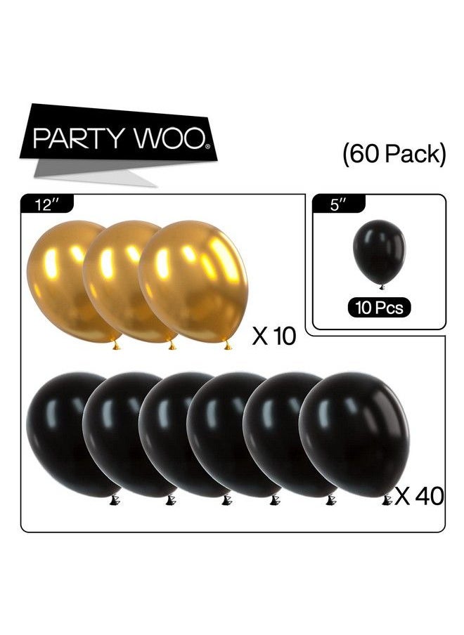 Gold And Black Balloons 60 Pcs Of Black Balloons Gold Metallic Balloons For Black Gold Party Decorations Hip Hop Party Decorations Hollywood Party Decorations Disco Party Decorations - pzsku/Z00CD6935FD32922EE1D9Z/45/_/1692165952/5d3d86a0-0cb3-46e3-86d4-7398c11df0f8