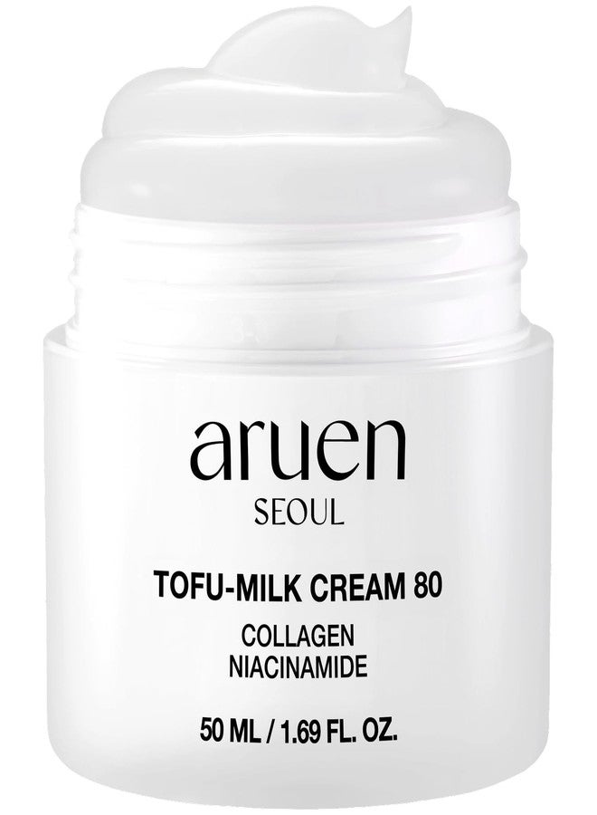 aruen كريم جيلي حليب التوفو من أروين - 80% حليب الصويا المخمر + كولاجين + نياسيناميد - مرطب البشرة الكورية الزجاجية لشد البشرة - قوام هلامي - خالي من العطور ونباتي (1.69 أونصة سائلة) - Image 1