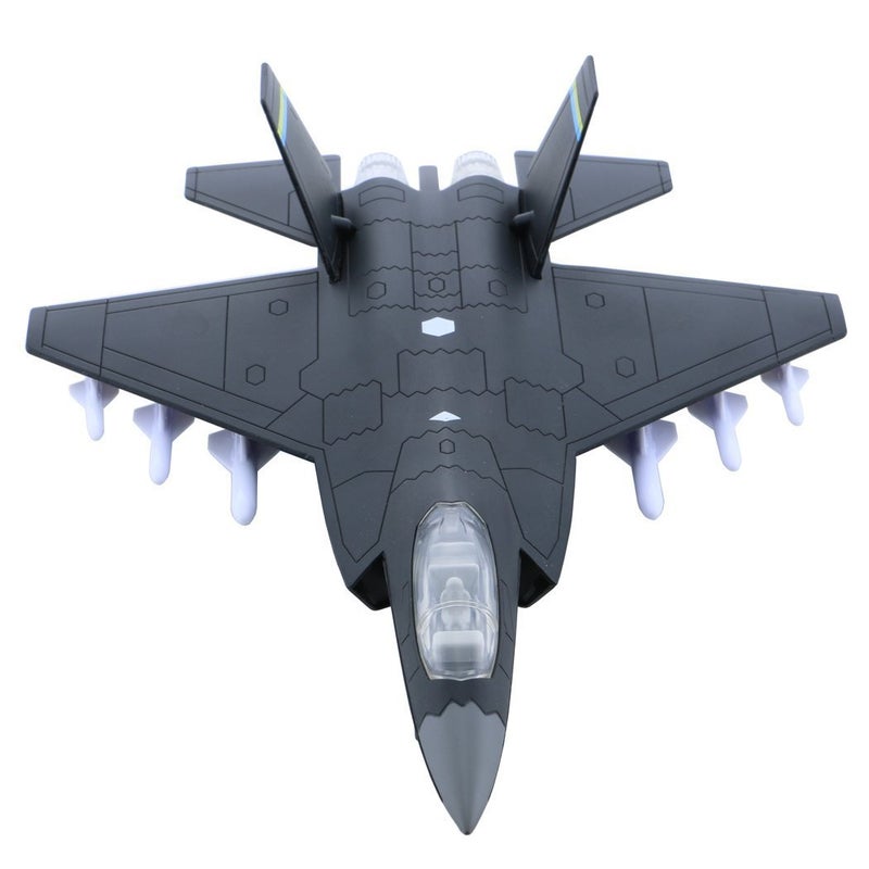 هسوميد Alloy PlanesAirplaneAircraft Toy with Pull Back Stealth Bombers and Fighter Planes Black Black - Image 1