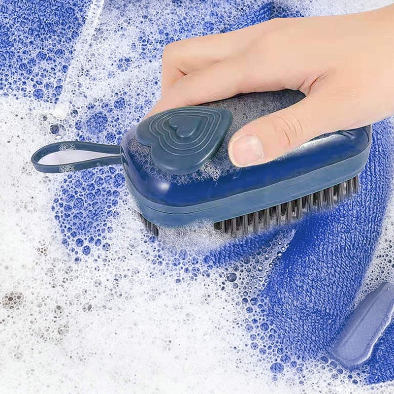 MEZON Cleaning Brush Laundry Brush Automatic Liquid Soap Dispenser Kitchen Cleaning Brush Dishwasher Dish Washing Brush Sponge Holder Multi Color - Image 3