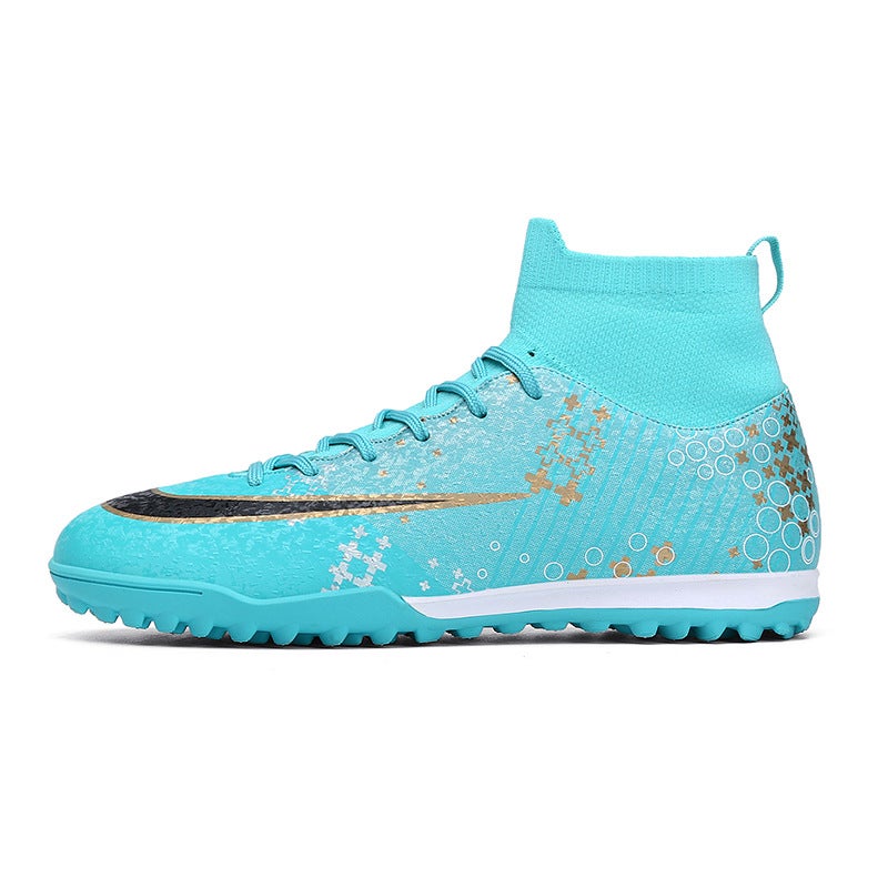 Adult Football Shoes Lace-Up Tf Broken Spikes Teenage Students Professional Training Boys Sneakers Jinjiang Factory - Image 1