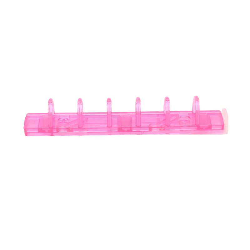 Transparent Binding Combs 10Pcs ABS 6 Holes Binder Rings For Document Notebook Making Durable Scratch Resistant - Image 5