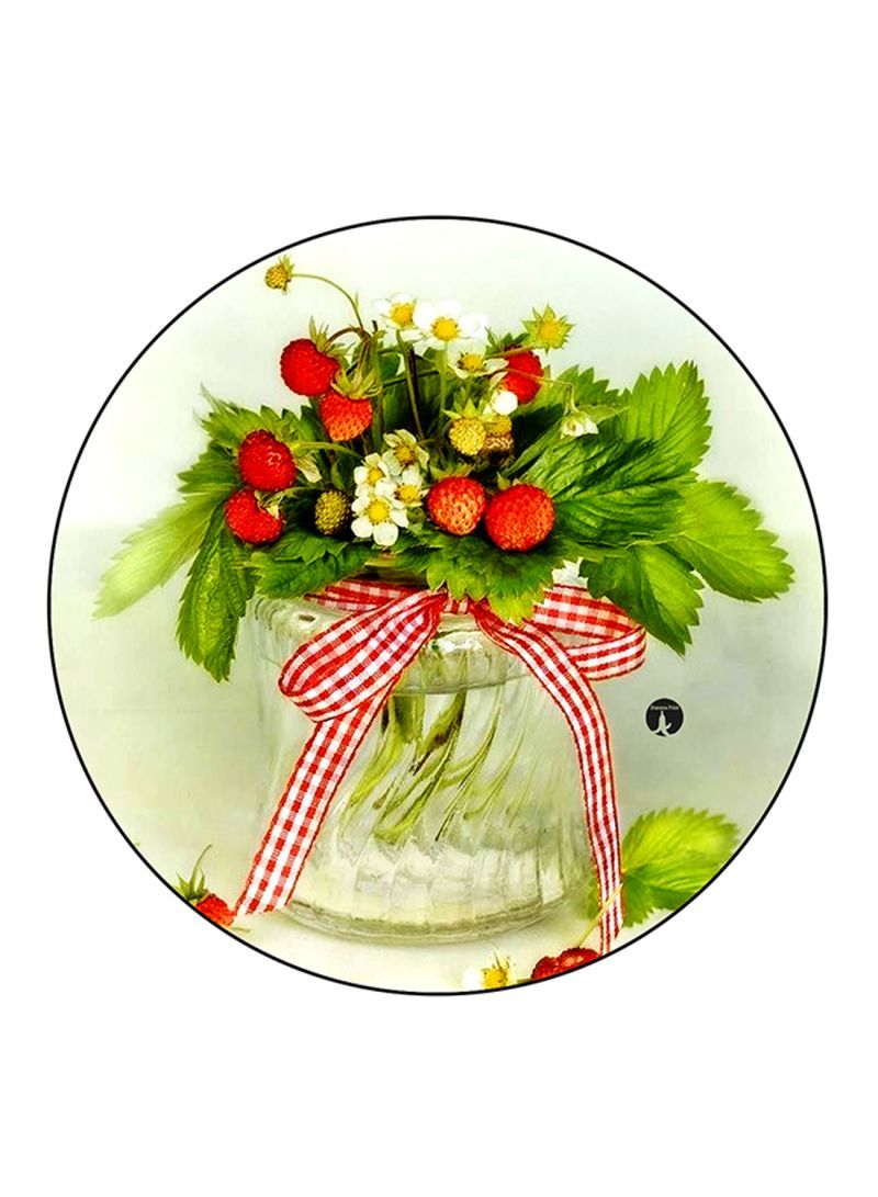 Flowers Printed Mouse Pad Multicolour