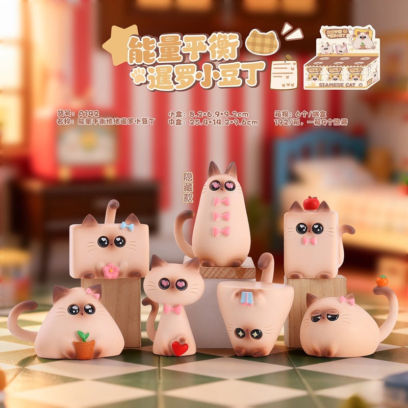 Attitude New arrival weather little meow blind box trendy cat figure desktop ornaments kids holiday gifts wholesale - Image 1