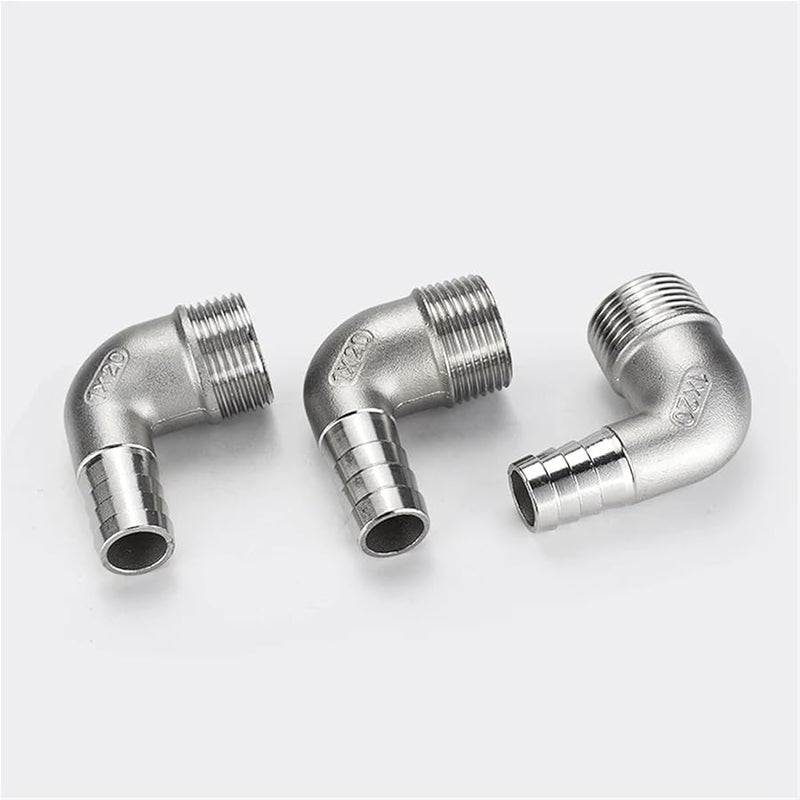 304 Stainless Steel Male Thread Elbow Hose Fitting 90 Degree 12MM 3 8 Inch - Image 4