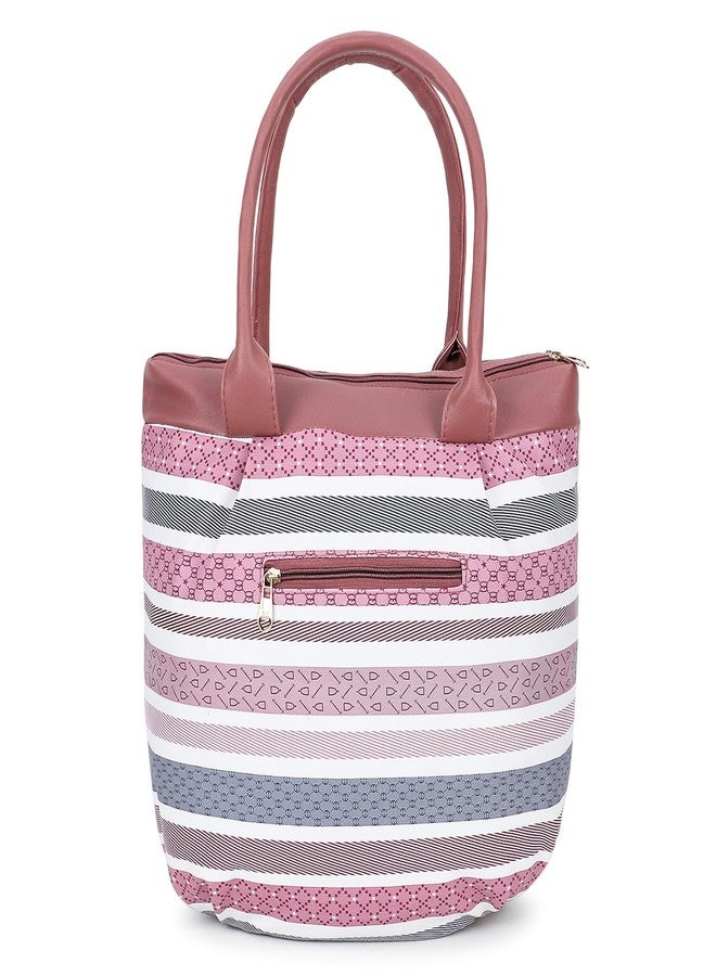 Nexeura Trendy Girls Handbag with Bow | Cute Printed Tote Bag for Women | Stylish Casual Shoulder Purse | Lightweight PU Leather Ladies Hand Bag | Fashion Daily Use (MAROON) - Image 4