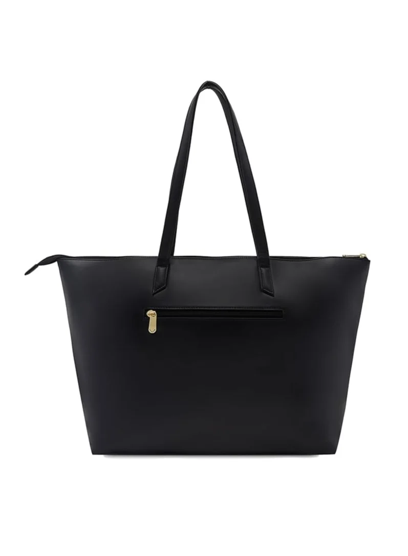 CAPRESE Caprese Shanaya Tote Bag, Large-Black | Stylish Handbag for Women | Spacious, Versatile Office & Daily Essentials Tote | Top Zip Closure