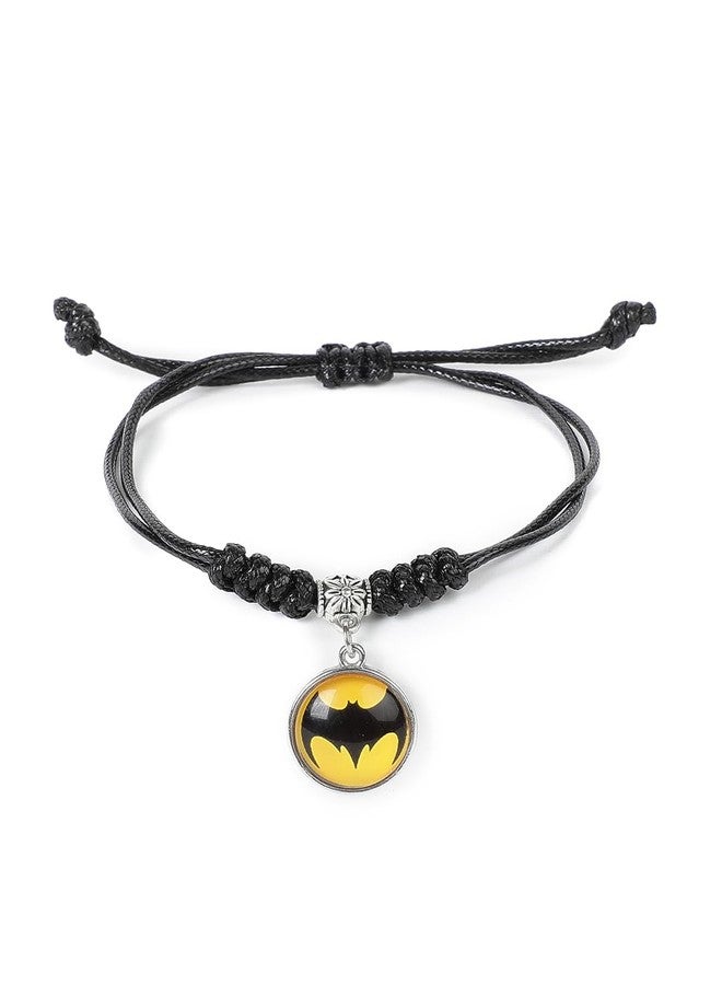 El Regalo Kids Superhero/Cartoon Character Unisex Bracelets for Girls & Boys (Black Batman) - Image 1