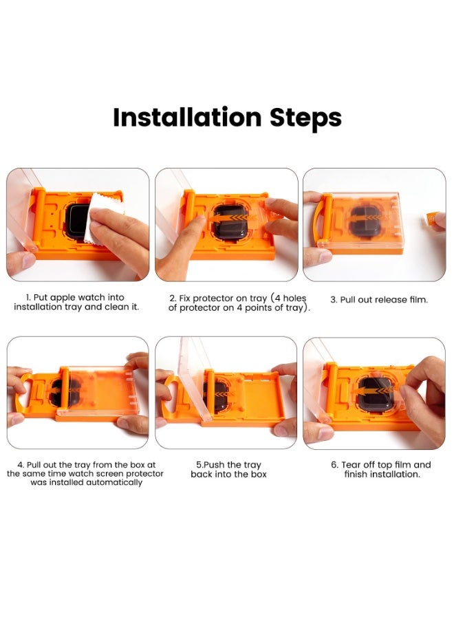 Tempered Glass Screen Protector for Apple Watch Series 11 42mm / Series 10 42mm, Clear - Image 2