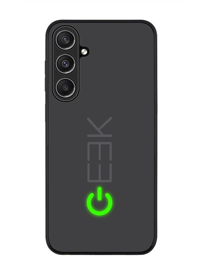 Stylizedd حافظة متينة بحافة سوداء لهاتف سامسونج جالاكسي S23 FE، غطاء هاتف رفيع مرن ومضاد للسقوط - Geek ON - Image 1