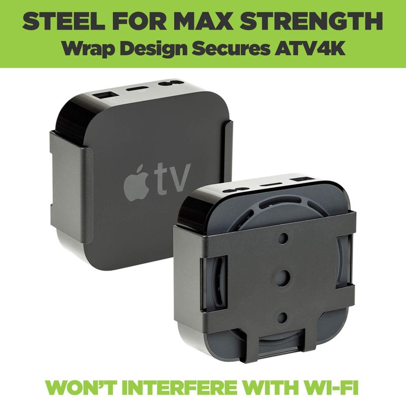 HIDEit Mounts HIDEit Mount for Apple TV 4K - Apple TV Wall Mount Compatible with 1st and 2nd Gen - Image 4