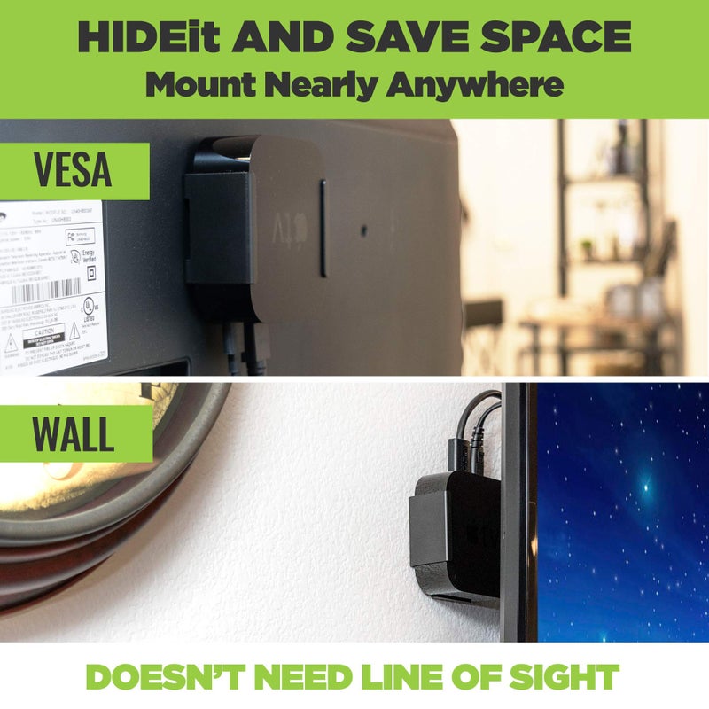 HIDEit Mounts HIDEit Mount for Apple TV 4K - Apple TV Wall Mount Compatible with 1st and 2nd Gen - Image 3