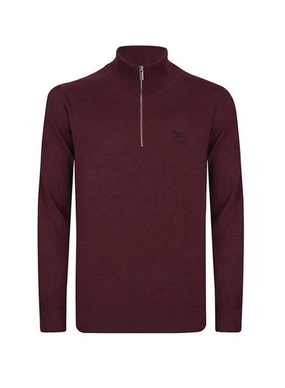 FELIX HARDY Half-Zip Knit Sweater