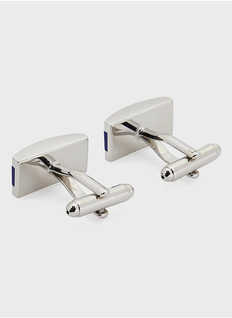 روبرت وود Sapphire Blue Rectangular Cufflinks