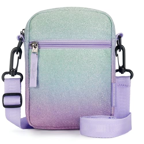 Choco Mocha Kids Purse for Girls Purses Age 6-8 8-10 Girls Crossbody Purses for Kids 10-12 Girl Christmas Gift, Glitter Purple - Image 5