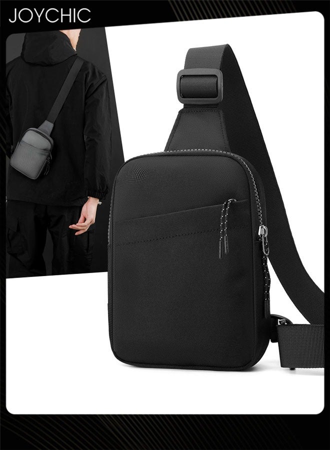 Joychic حقيبة كتف بلون موحد للرجال